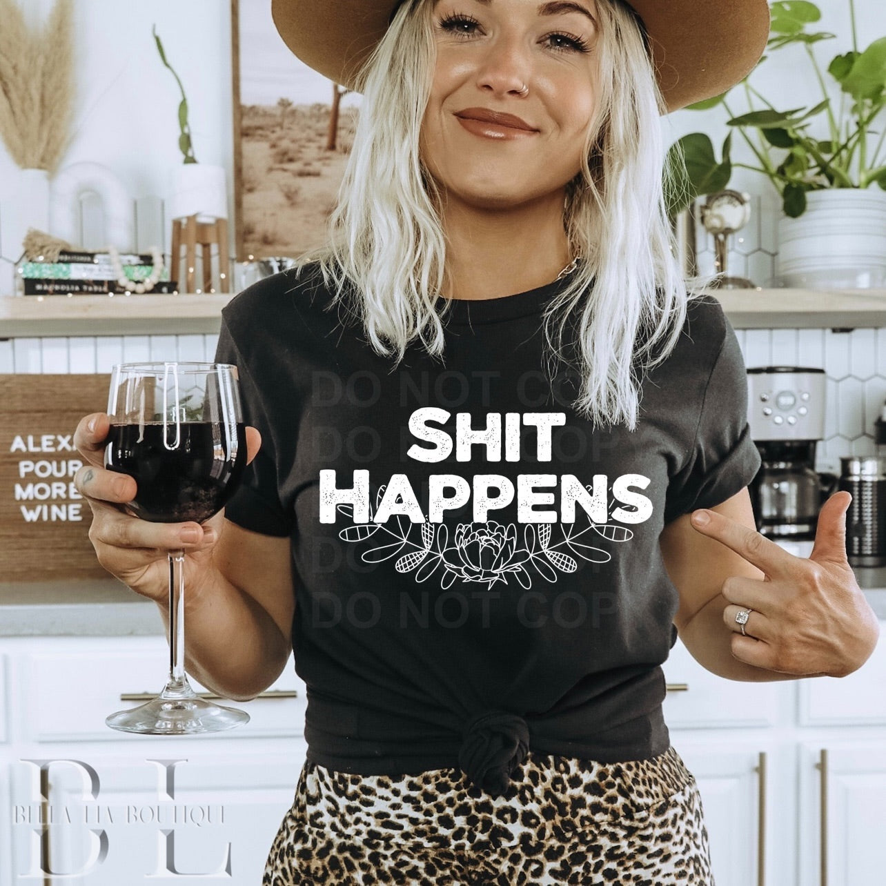 Shit Happens Graphic Tee or Sweatshirt - Bella Lia Boutique