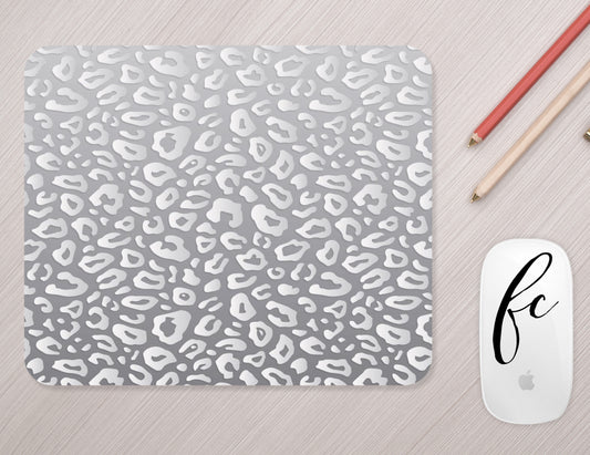 Silver Leopard Mousepad - Bella Lia Boutique