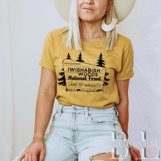 IWishABish Woods Graphic Tee or Sweatshirt - Bella Lia Boutique