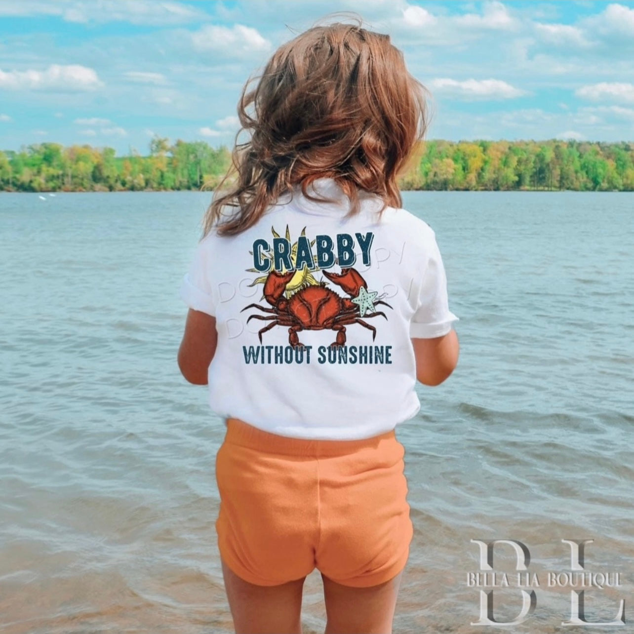 Crabby without Sunshine Toddler and Youth Tee - Bella Lia Boutique