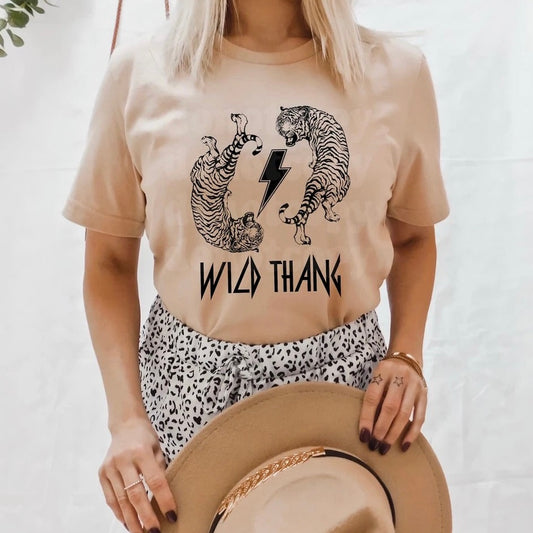 Wild Thang Roll Graphic Tee - Bella Lia Boutique