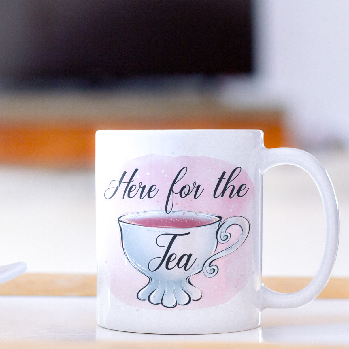 Here for the Tea Mug | 11 oz or 15 oz - Bella Lia Boutique