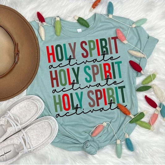Holy Spirit Activate Graphic Tee - Bella Lia Boutique