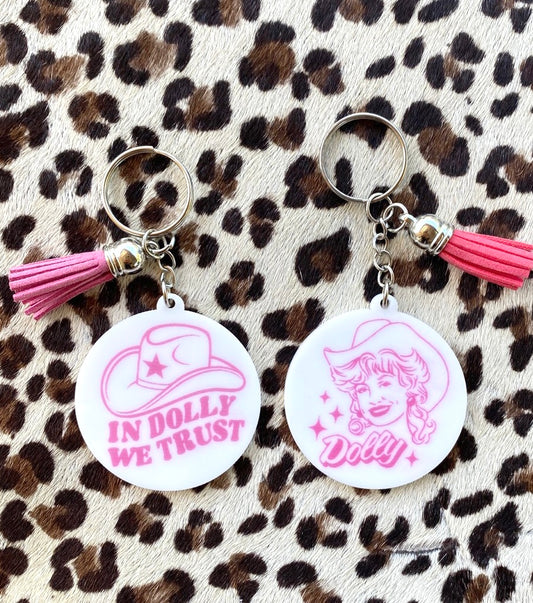 Western Boho Dolly Cowgirl Keychain - Bella Lia Boutique