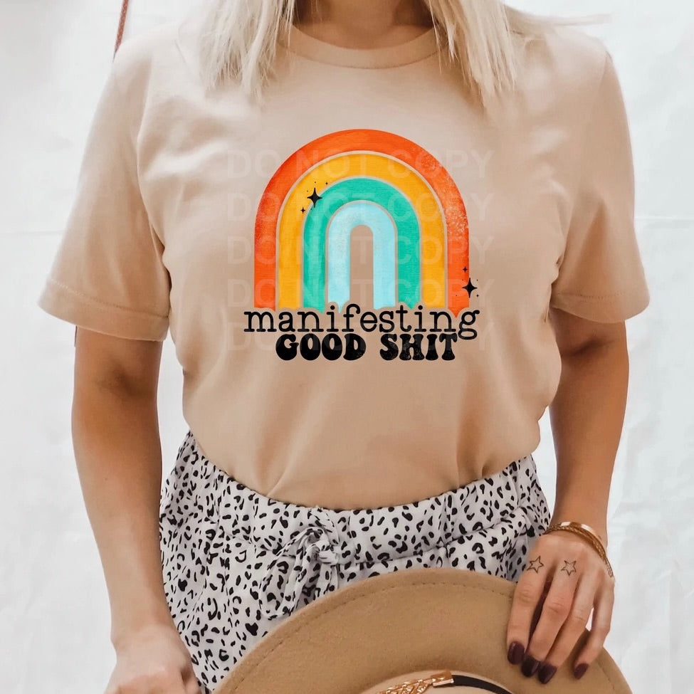 Manifest Good Shit Graphic Tee or Sweatshirt - Bella Lia Boutique