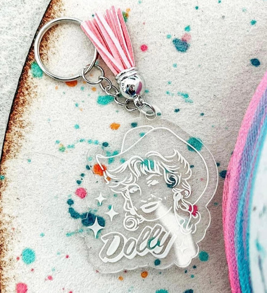 Western Boho Dolly Cowgirl Keychain - Bella Lia Boutique