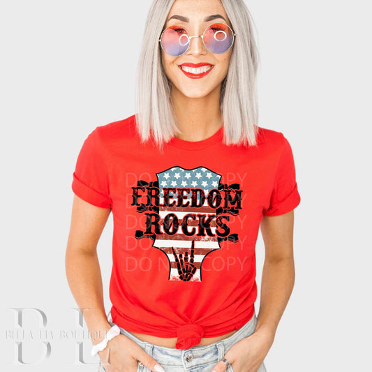Freedom Rocks Graphic Tee or Sweatshirt - Bella Lia Boutique