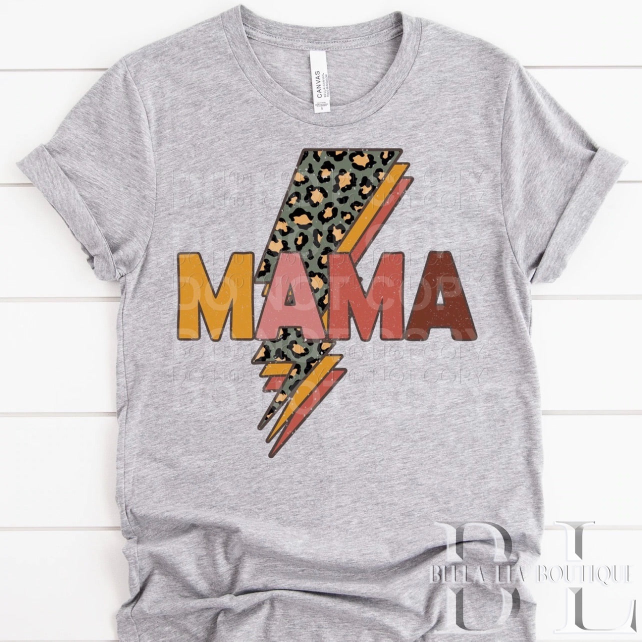 Mama Lightening Bolt Graphic Tee or Sweatshirt - Bella Lia Boutique