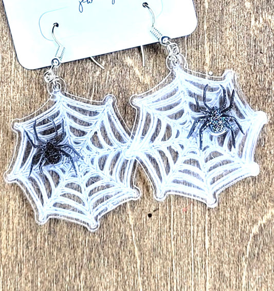 Spider Web Earrings - Bella Lia Boutique