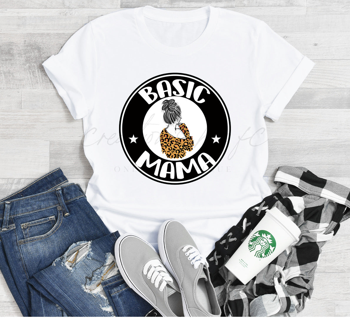 Basic Mama Adult Unisex Shirt - Bella Lia Boutique