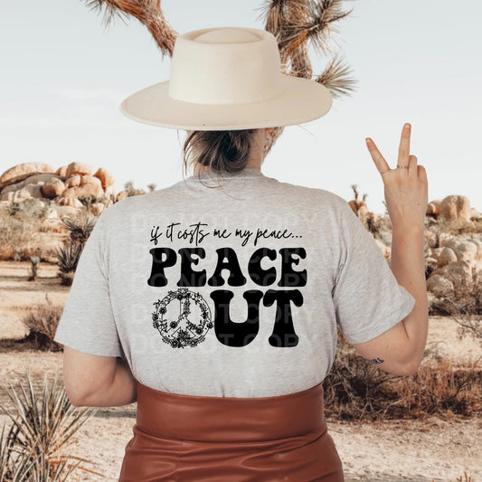 Peace Out Tee or Sweatshirt - Bella Lia Boutique