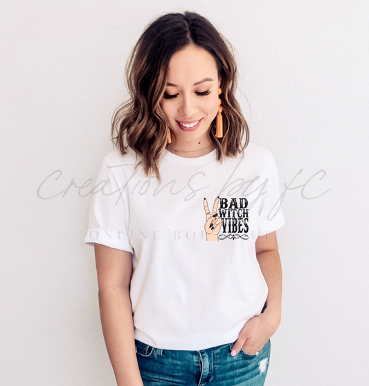 Bad Witch Vibes Adult Unisex Shirt - Bella Lia Boutique