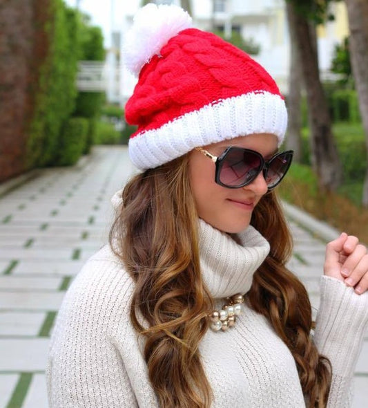 Santa Hat Beanie - Bella Lia Boutique