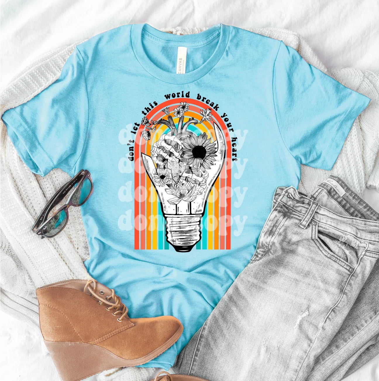 Don’t Let This World Break Your Heart Graphic Tee - Bella Lia Boutique