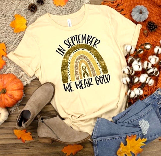 We Wear Gold Adult Unisex Shirt - Bella Lia Boutique