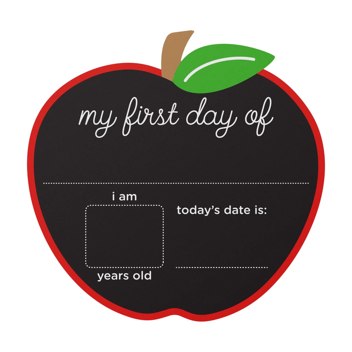 First and Last Day Reversible Apple Chalkboard Sign - Bella Lia Boutique
