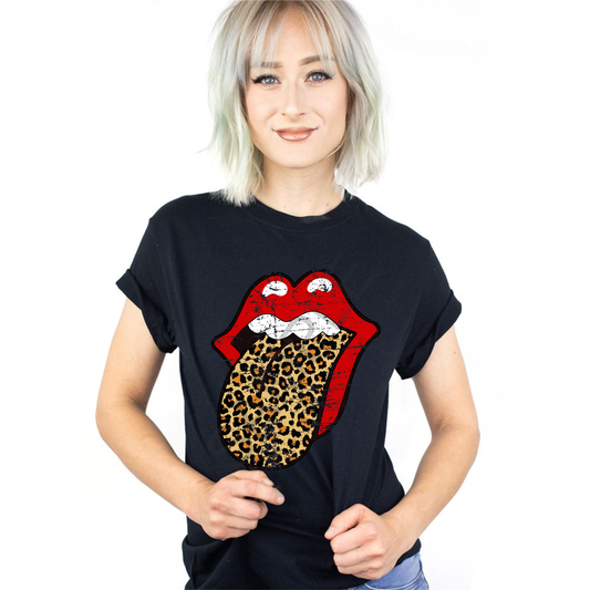 Leopard Tongue Adult Unisex Shirt - Bella Lia Boutique