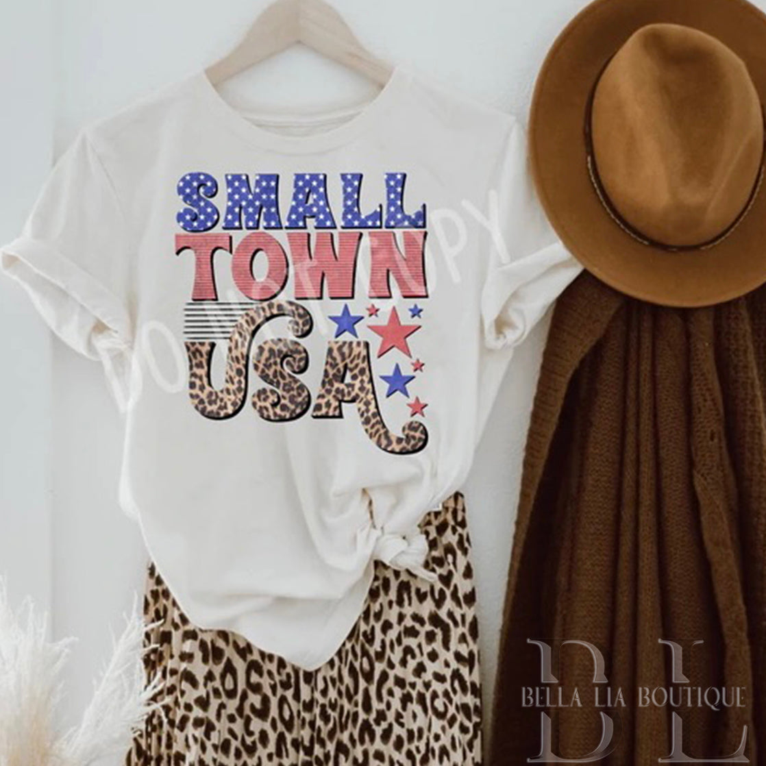 Small Town USA Graphic Tee or Sweatshirt - Bella Lia Boutique
