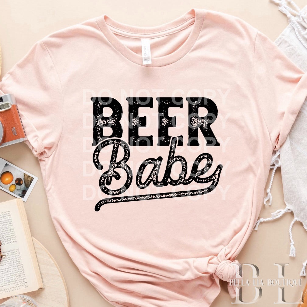 Beer Babe Graphic Tee or Sweatshirt - Bella Lia Boutique