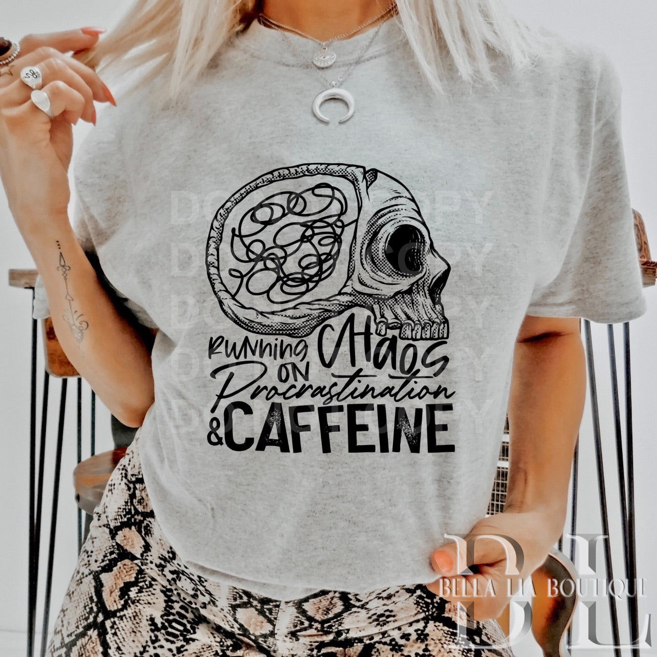 Running on Chaos Graphic Tee or Sweatshirt - Bella Lia Boutique