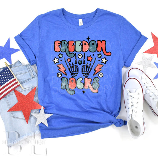 Freedom Rocks Graphic Tee or Sweatshirt - Bella Lia Boutique