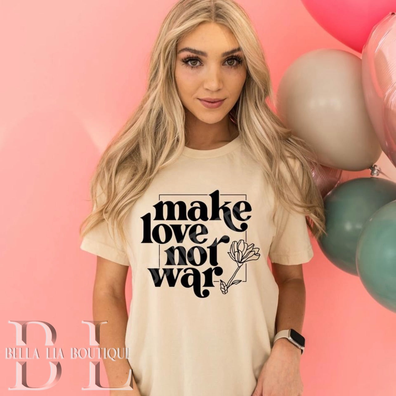 Make Love Not War Graphic Tee or Sweatshirt - Bella Lia Boutique