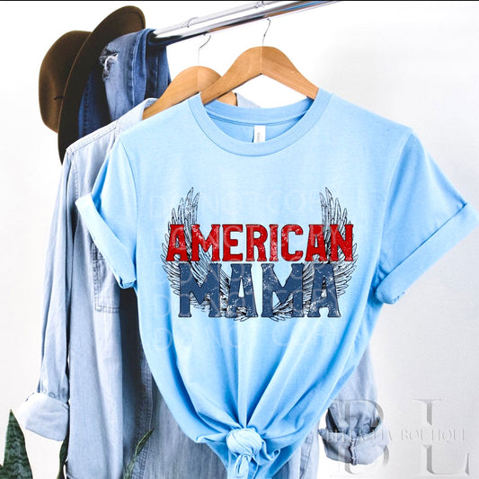 American Mama Graphic Tee or Sweatshirt - Bella Lia Boutique