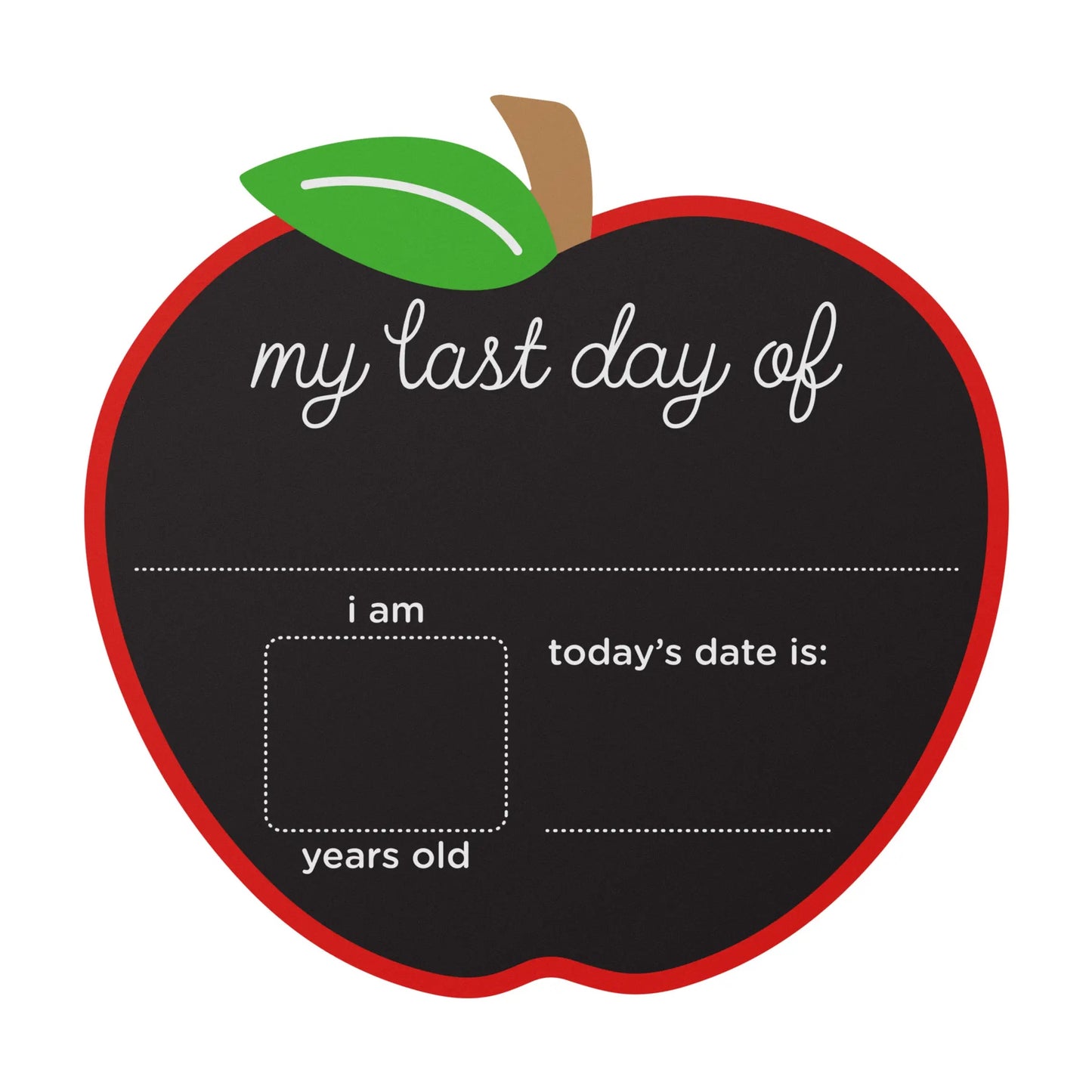 First and Last Day Reversible Apple Chalkboard Sign - Bella Lia Boutique