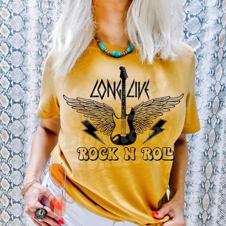Long Live Rock n’ Roll Graphic Tee - Bella Lia Boutique
