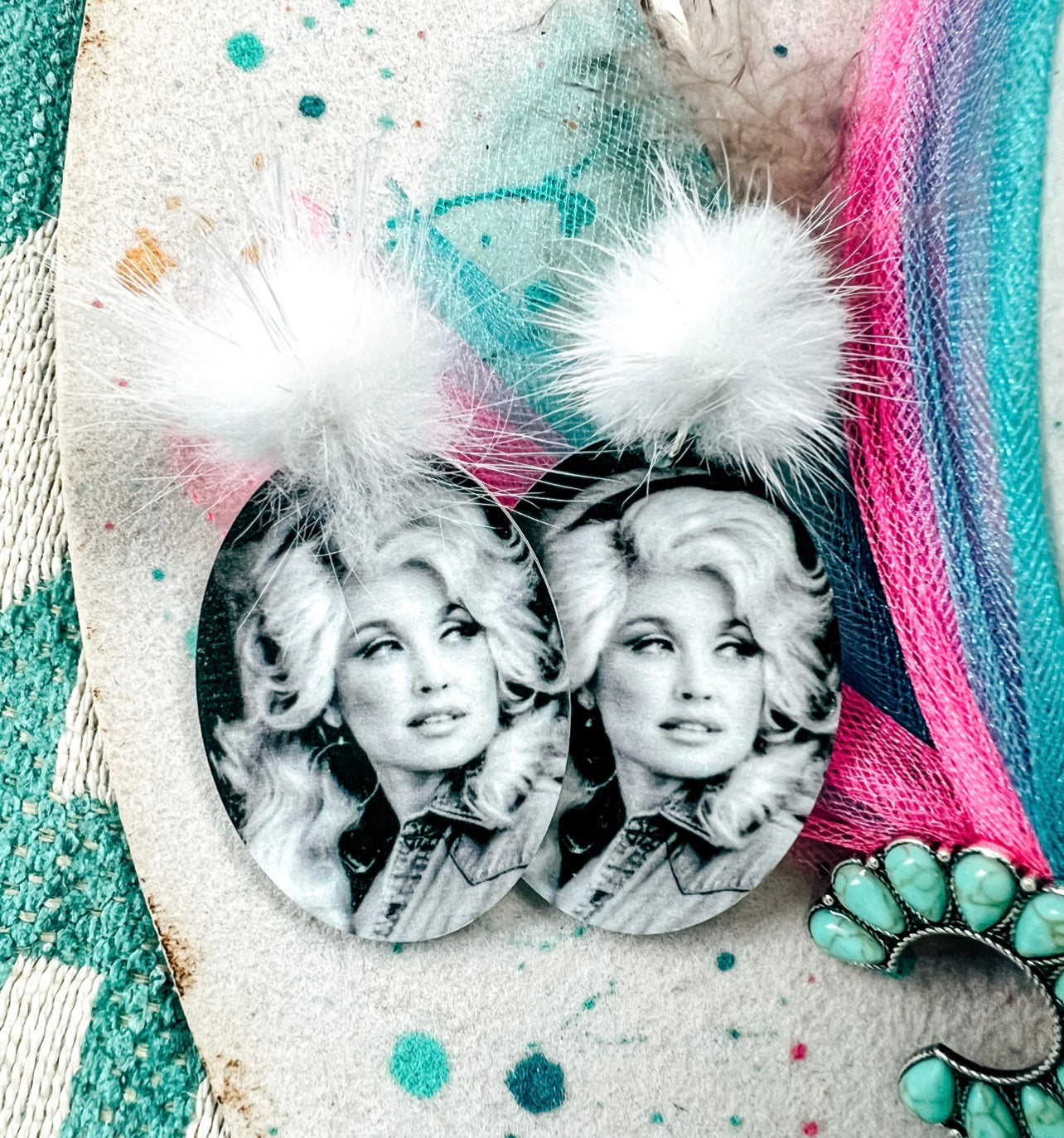 Retro Dolly Cowgirl Earrings - Bella Lia Boutique