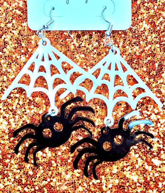 Spider Web Earrings - Bella Lia Boutique
