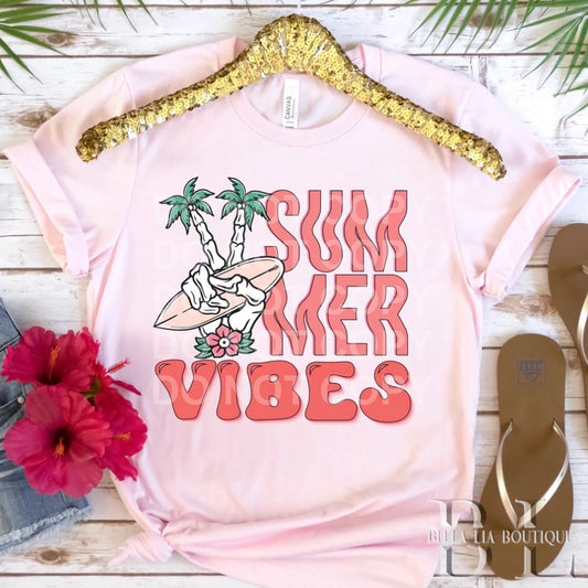 Summer Vibes Graphic Tee or Sweatshirt - Bella Lia Boutique