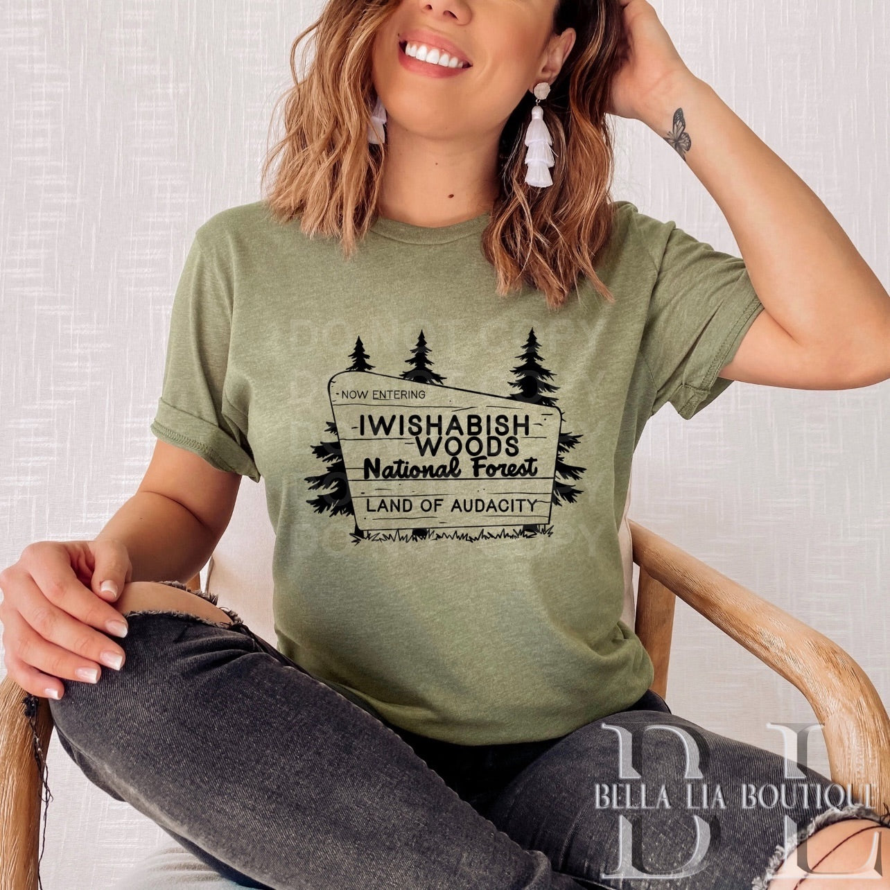 IWishABish Woods Graphic Tee or Sweatshirt - Bella Lia Boutique
