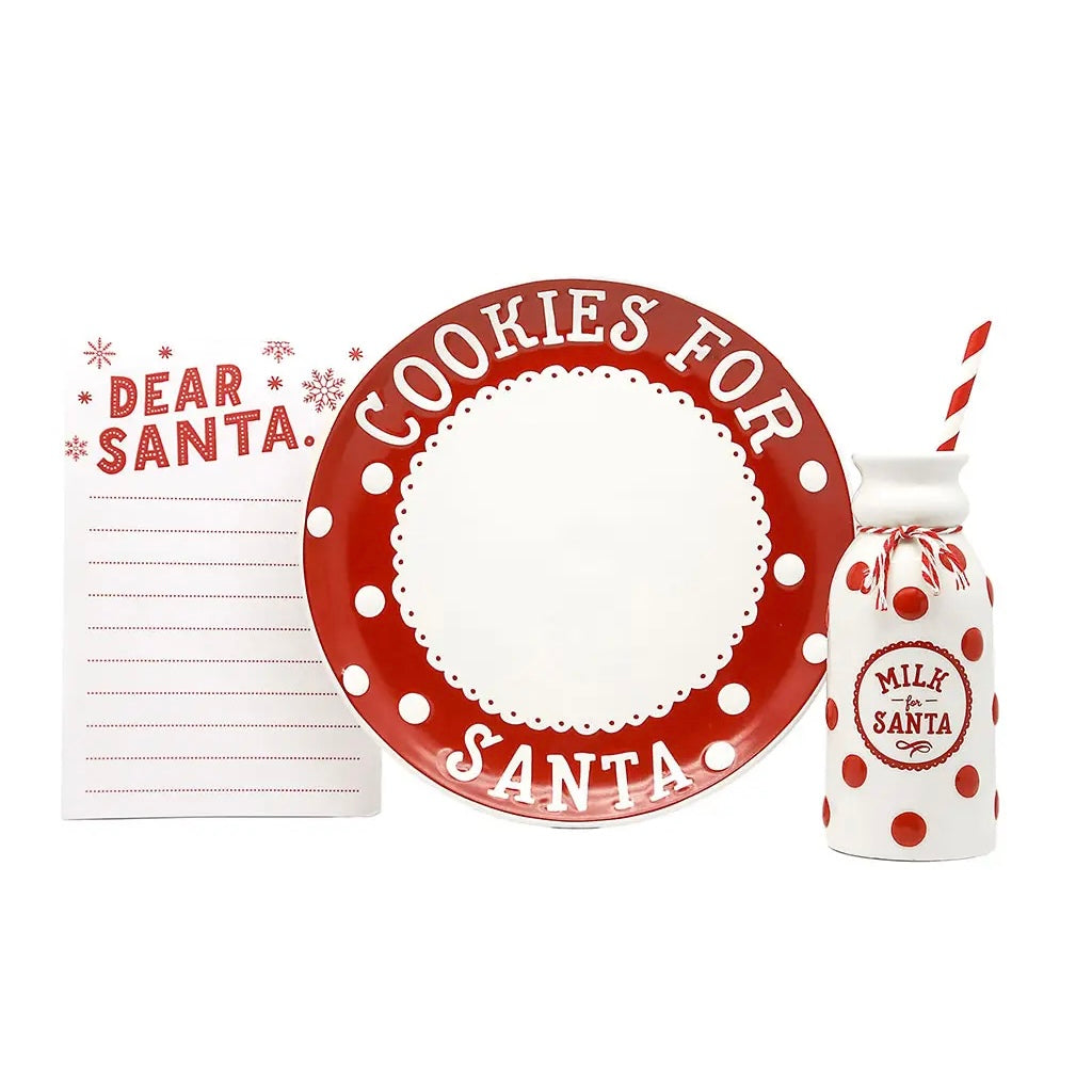 Santa’s Milk & Cookies Set - Bella Lia Boutique