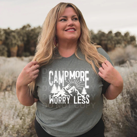 Camp More Worry Less Tee or Sweatshirt - Bella Lia Boutique