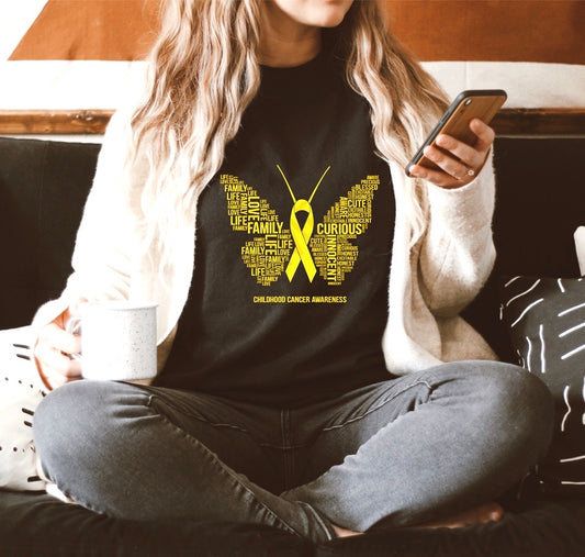 Childhood Cancer Adult Unisex Shirt - Bella Lia Boutique