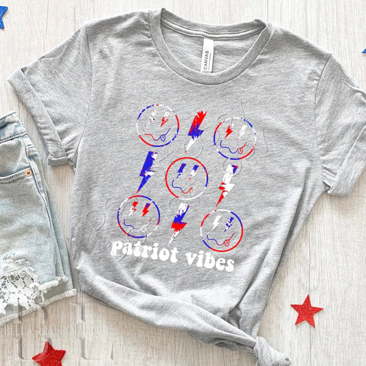 Patriot Vibes Tie-Dye Graphic Tee or Sweatshirt - Bella Lia Boutique