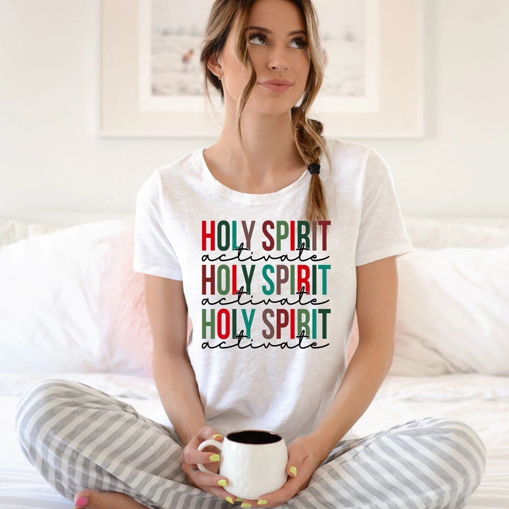 Holy Spirit Activate Graphic Tee - Bella Lia Boutique