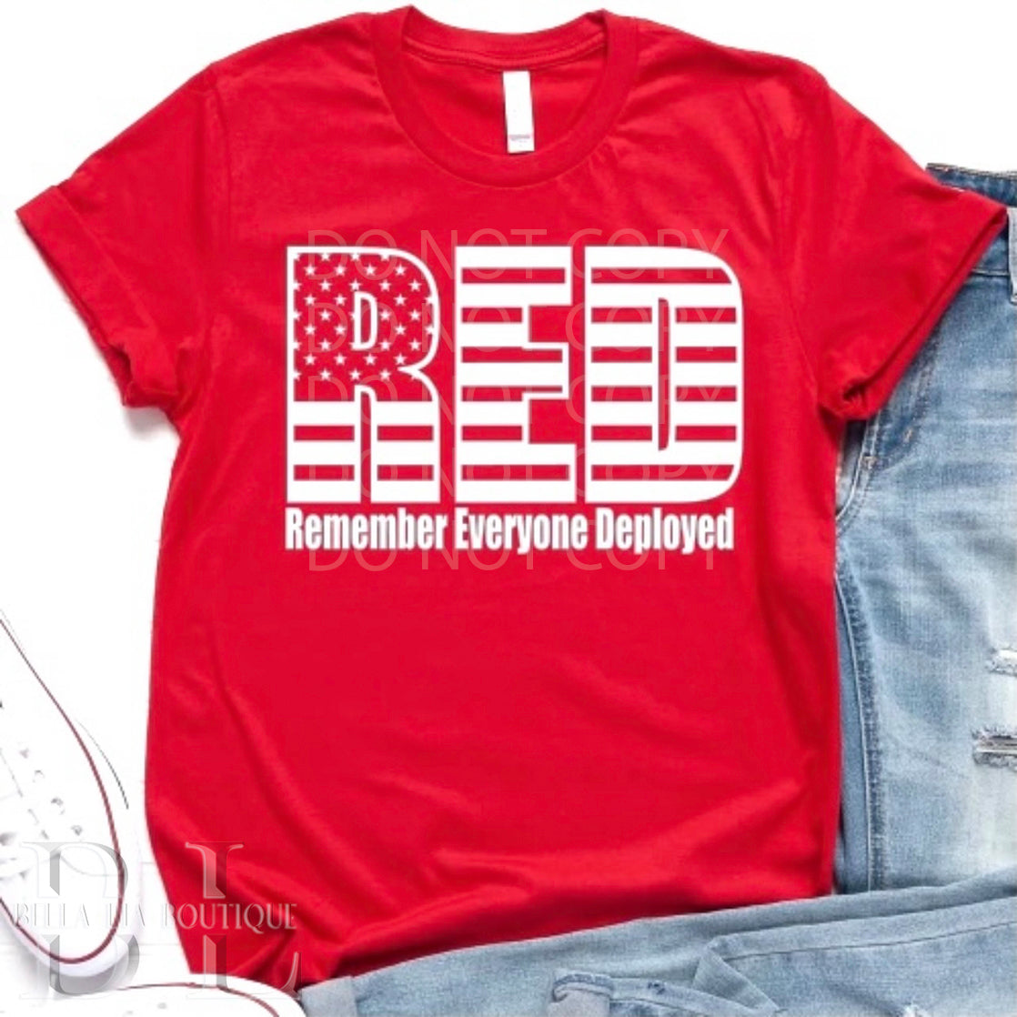 Remember Everyone Deployed Men's Graphic Tee - Bella Lia Boutique