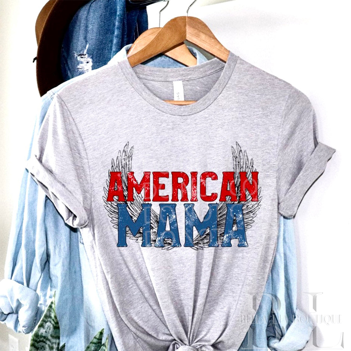 American Mama Graphic Tee or Sweatshirt - Bella Lia Boutique