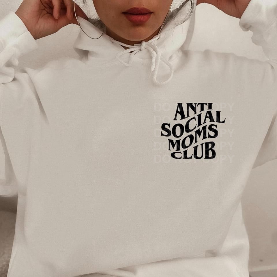 Anti Social Mom’s Club Hoodie - Bella Lia Boutique
