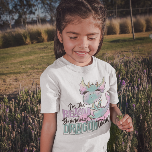 Reason Why Grandma's Dragon Toddler Graphic Tee - Bella Lia Boutique