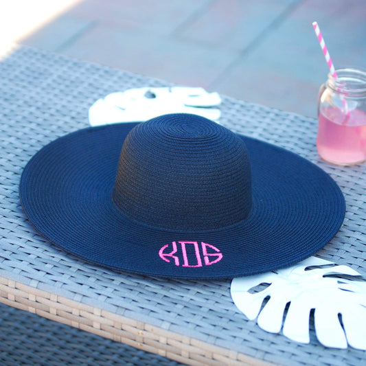 Navy Blue Adult Floppy Hat - Bella Lia Boutique