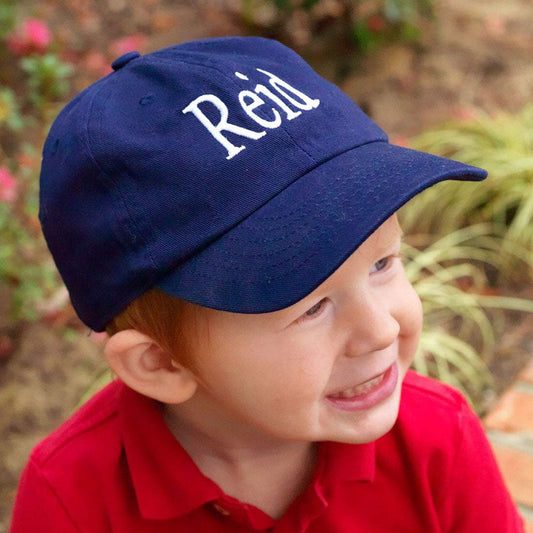 Personalized Navy Kids' Cap - Bella Lia Boutique