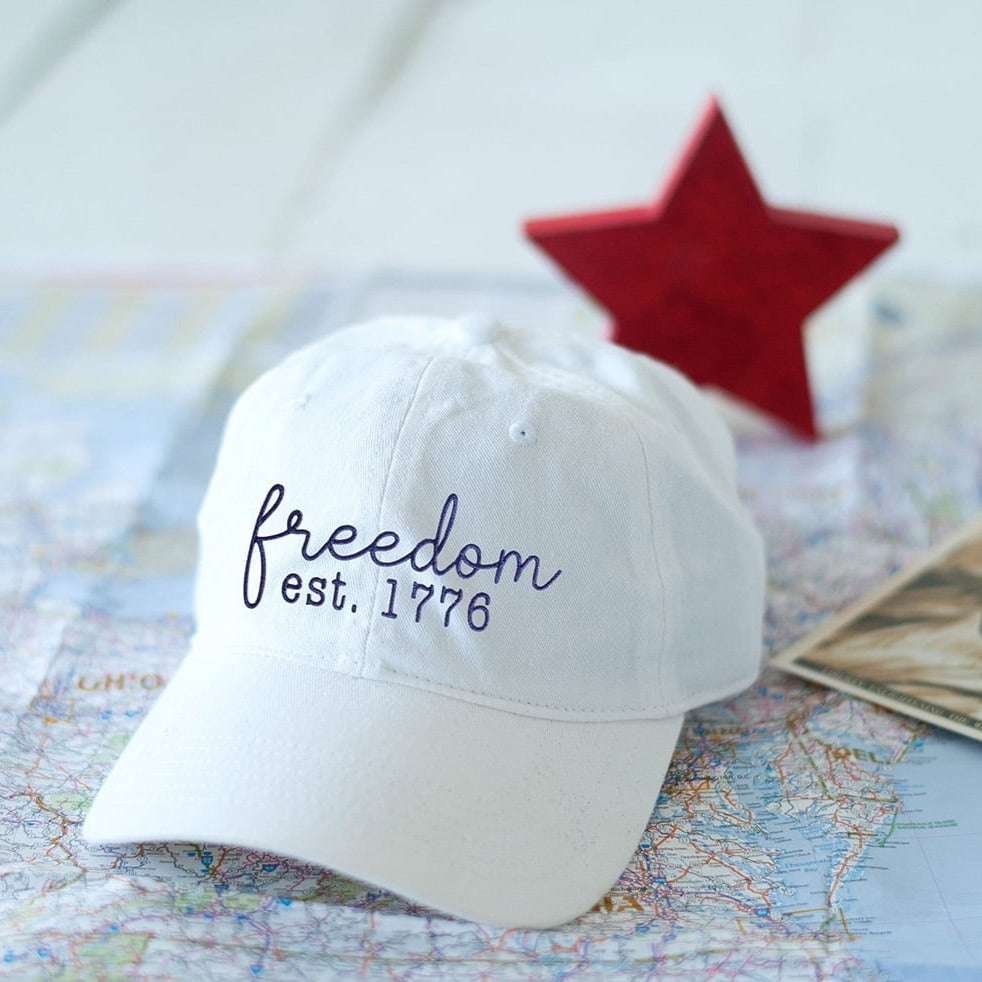 Freedom White Cap - Bella Lia Boutique