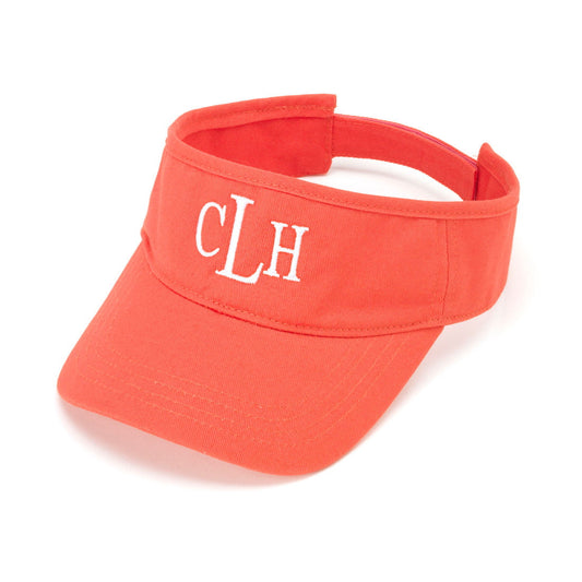 Personalized Coral Visor - Bella Lia Boutique