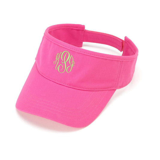 Personalized Hot Pink Visor - Bella Lia Boutique