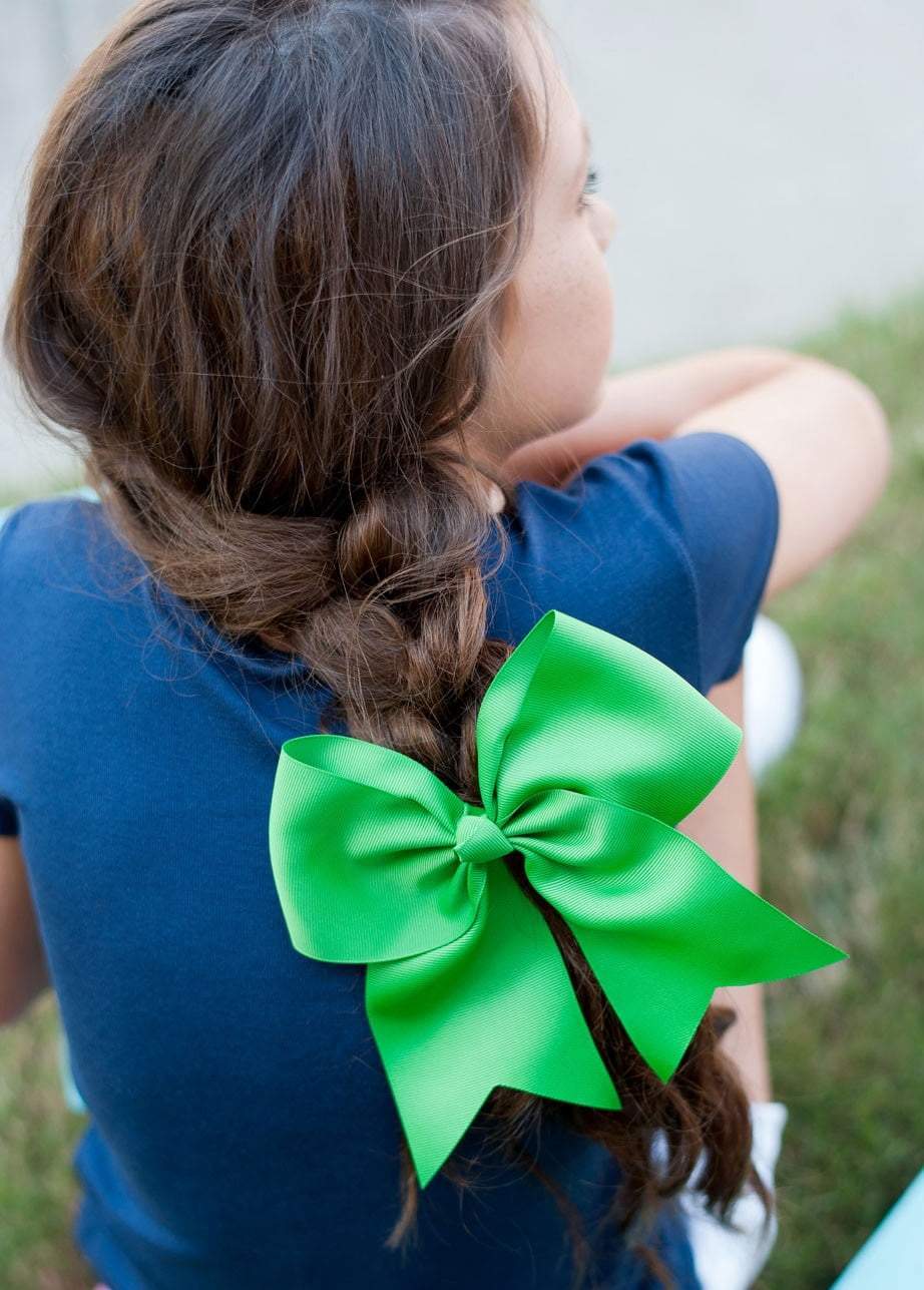 Green Hair Bow | 8” - Bella Lia Boutique