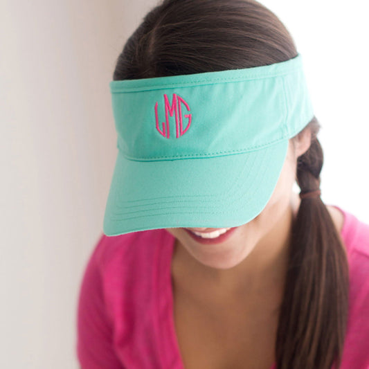Personalized Mint Visor - Bella Lia Boutique