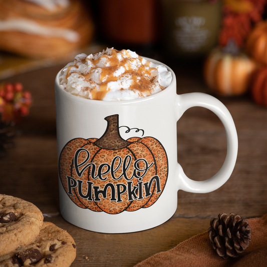 Hello Pumpkin Mug | 11 oz or 15 oz - Bella Lia Boutique